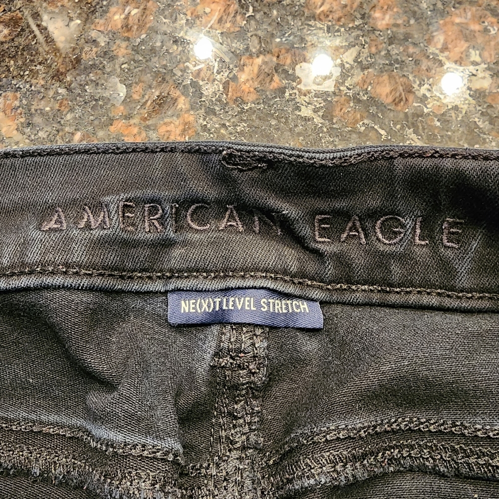 AMERICAN EAGLE | Black Ne(x)t Level Stretch Jeggings - Picture 8 of 10